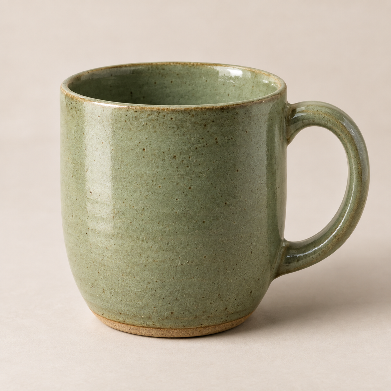 Sage ceramic cup